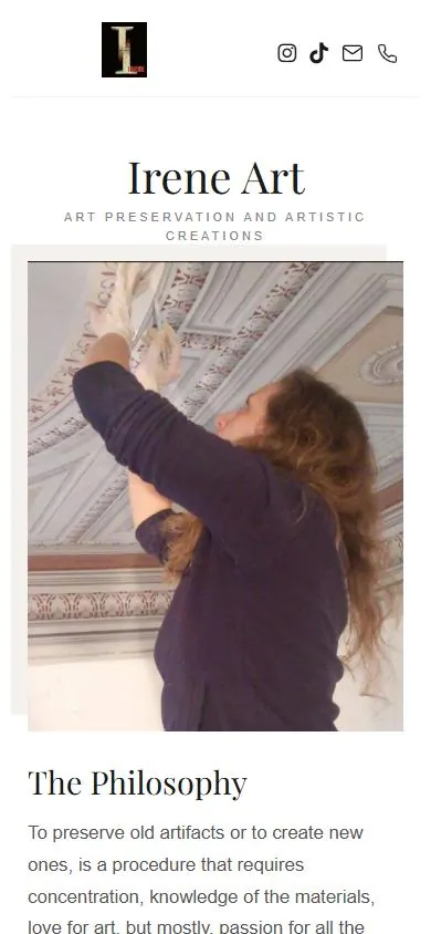 Irene Art, οθόνη 1
