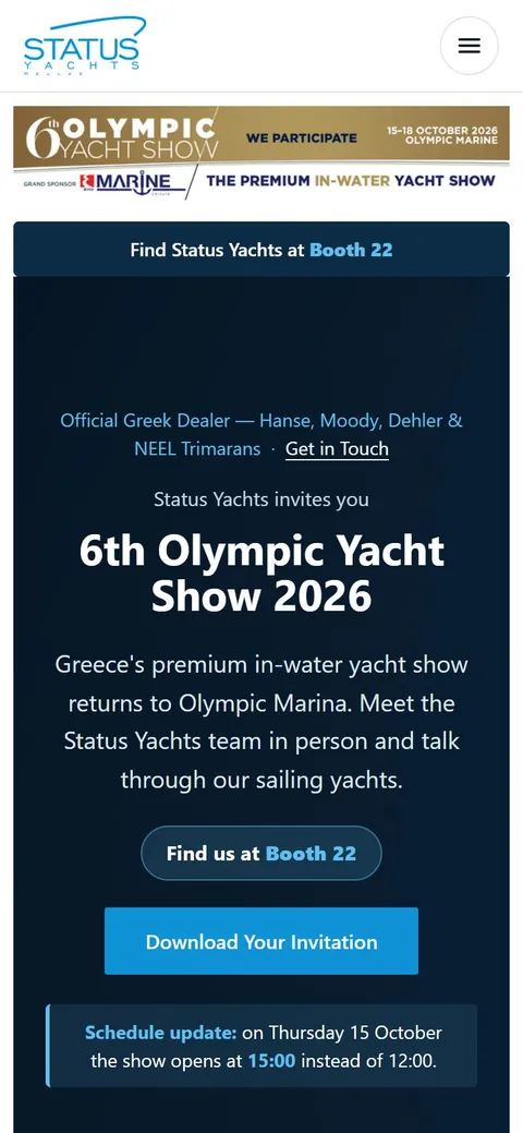 Status Yachts, screen 2